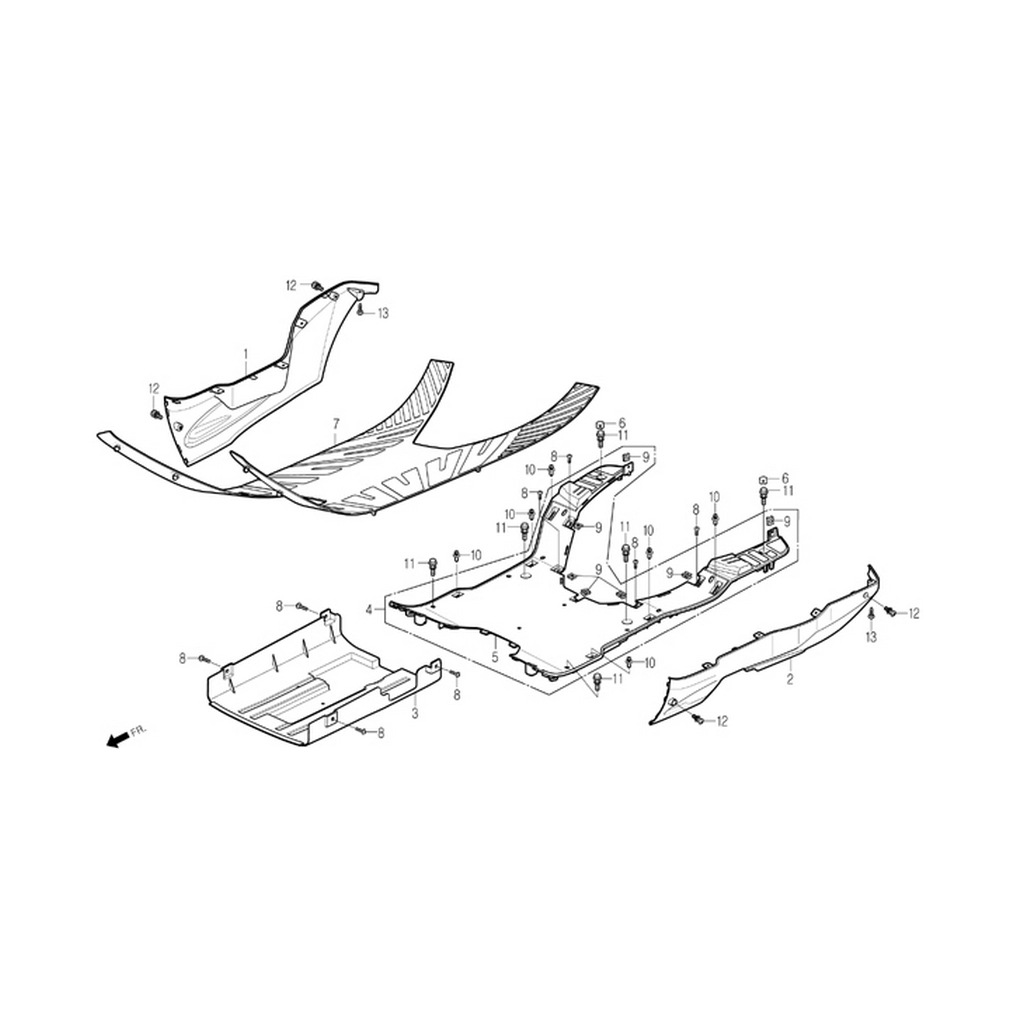 DAELIM SQ125 (DL125-S2) DIS GRENAJ CITA ETEK SOL (BEYAZ) #SQ125 F1402 BY